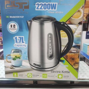 غلاية كهربائية DSP 1.7 لتر موديل KK1137 – قوة 2200 واط مع إيقاف تلقائي لماء ساخن سريع وآمن