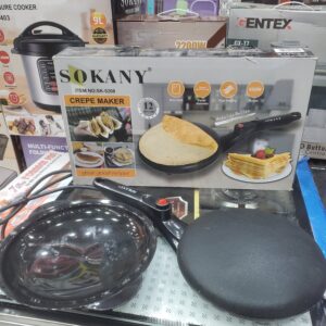 "صانع رقائق سوكاني 650 واط موديل SK-5208 – مع سطح غير لاصق وقطر 20 سم لتسخين سريع"