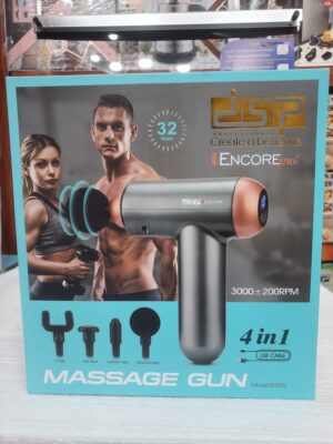 مسدس تدليك العضلات DSP Encore Pro+ – 32 سرعة – 4 رؤوس – موديل 80025