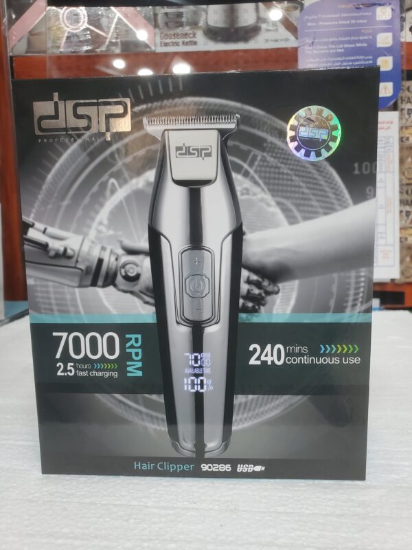 ماكينة حلاقة شعر احترافية DSP موديل 90286 بسرعة 7000 RPM وشحن USB
