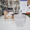 سكريات زجاج فاخر بجلاس منقوش بغطاء TG01