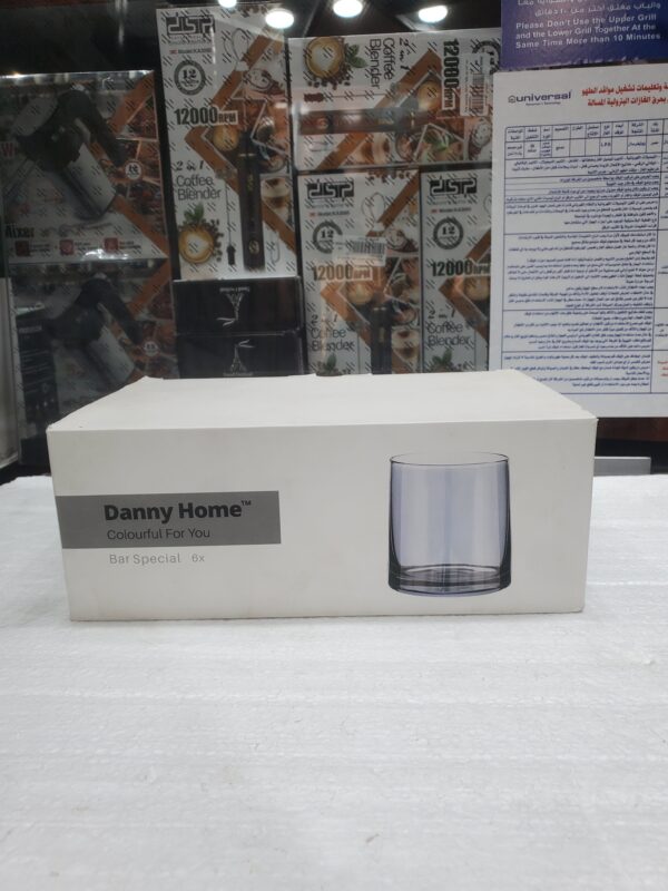 طقم قلاصات عصير تركوازي 280مل CB05-03 داني