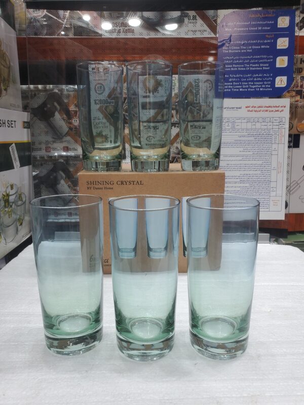 طقم قلاصات عصير تركوازي 460مل CB08-02 داني