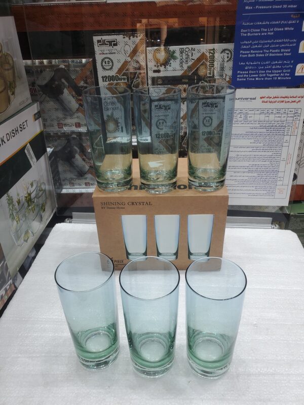 طقم قلاصات عصير تركوازي 460مل CB08-02 داني