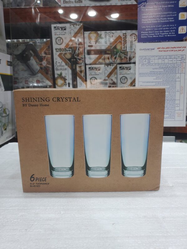 طقم قلاصات عصير تركوازي 460مل CB08-02 داني