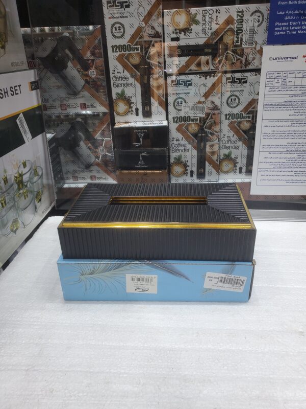 علب فاين خشبي مربع فاخر ملون