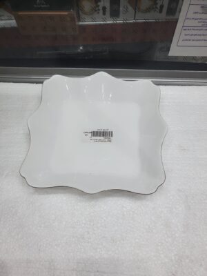 صحون داني ابيض مشرم خط ذهبي LFHSP100-G