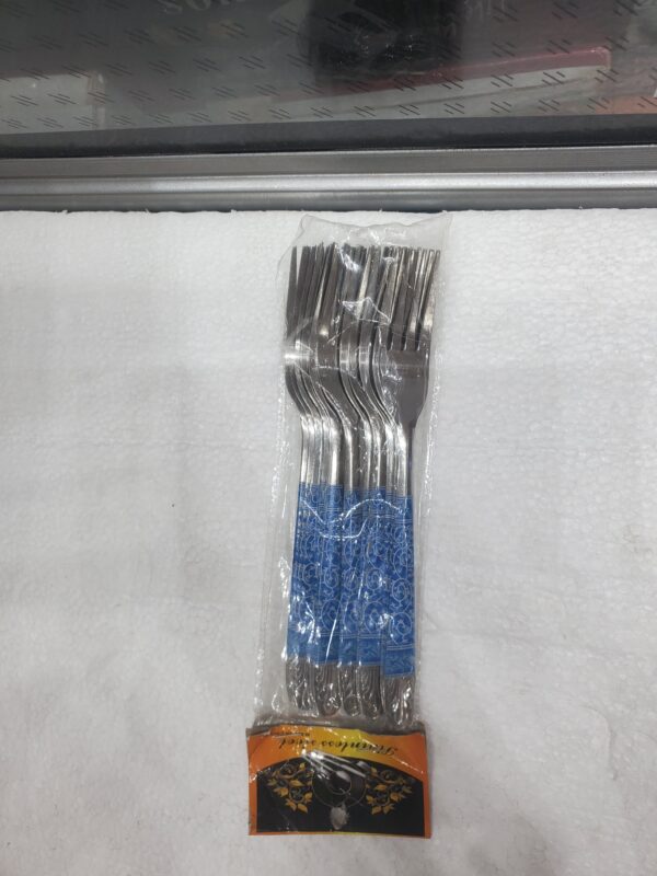 ملاعق أكل استيل منقوش ملون طقم NO-1637