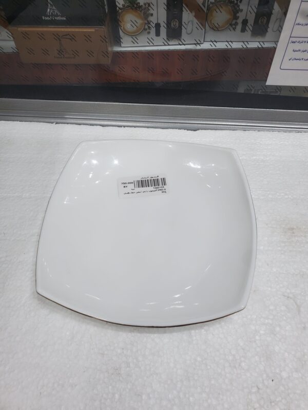 صحون داني أبيض خط ذهبي FJP85-G